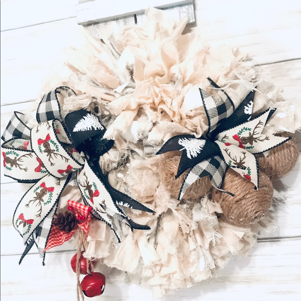 Adorable Rag Wreath
